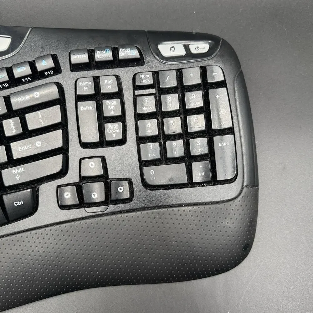 Logitech K350 Comfort Wave Wireless Keyboard Keyboard Only Tested - No Dongle